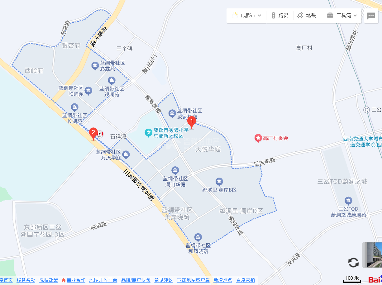 蓝绸带社区图片